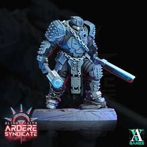 3D Printed Archvillain Games Arderite Heavy Infantry Blind Faith - Ardere Syndicate 28 32mm D&D