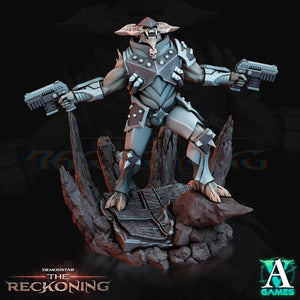 3D Printed Archvillain Games Armari Light Infantry Demonstar - The Reckoning 28 32mm D&D