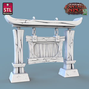 3D Printed STL Miniatures Townsfolks Vol 2 Set Fantasy NPC 2 | 28 - 32mm War Gaming D&D