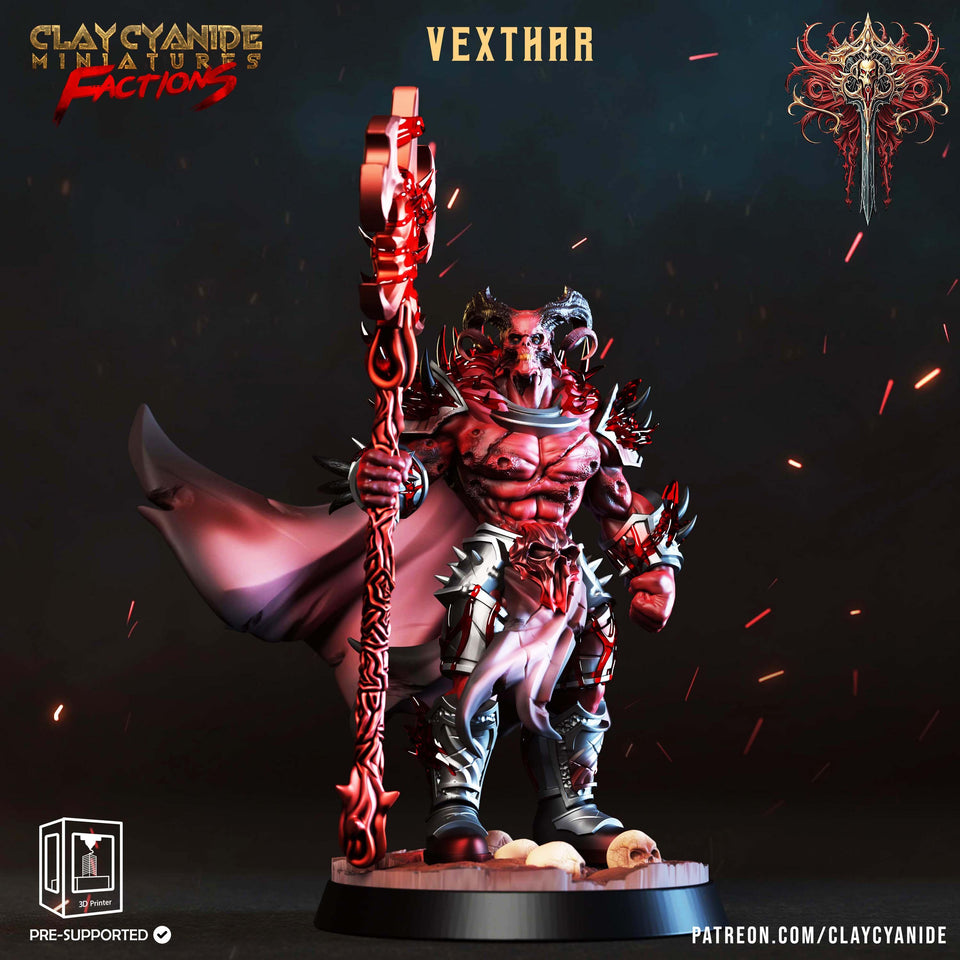 3D Printed Clay Cyanide Dreadbloods Factions Tribes 28 32 mm D&D - Charming Terrain
