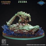 3D Printed Clay Cyanide Gator Factions Tribes Ragnarok D&D - Charming Terrain
