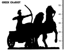 3D Printed Clay Cyanide Greek Chariot Greek Mythology Part 2 28 32 mm D&D - Charming Terrain