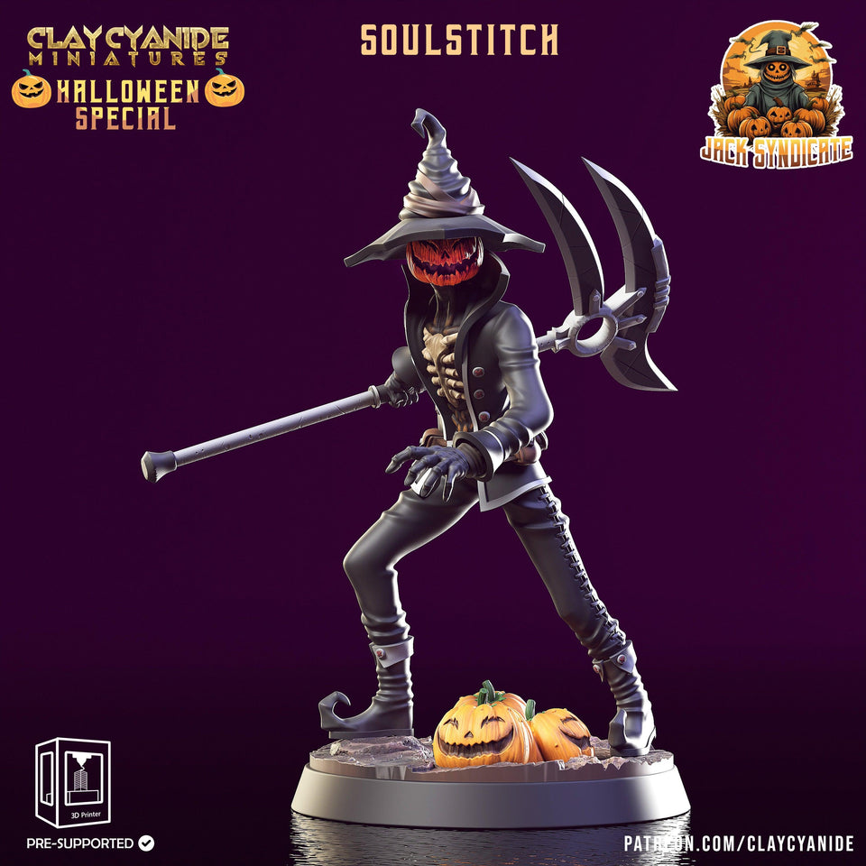 3D Printed Clay Cyanide Soulstitch The Jack Syndicate Set 28 32 mm D&D - Charming Terrain