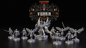 3D Printed Clay Cyanide Visarian Nobles Factions Ragnarok D&D - Charming Terrain