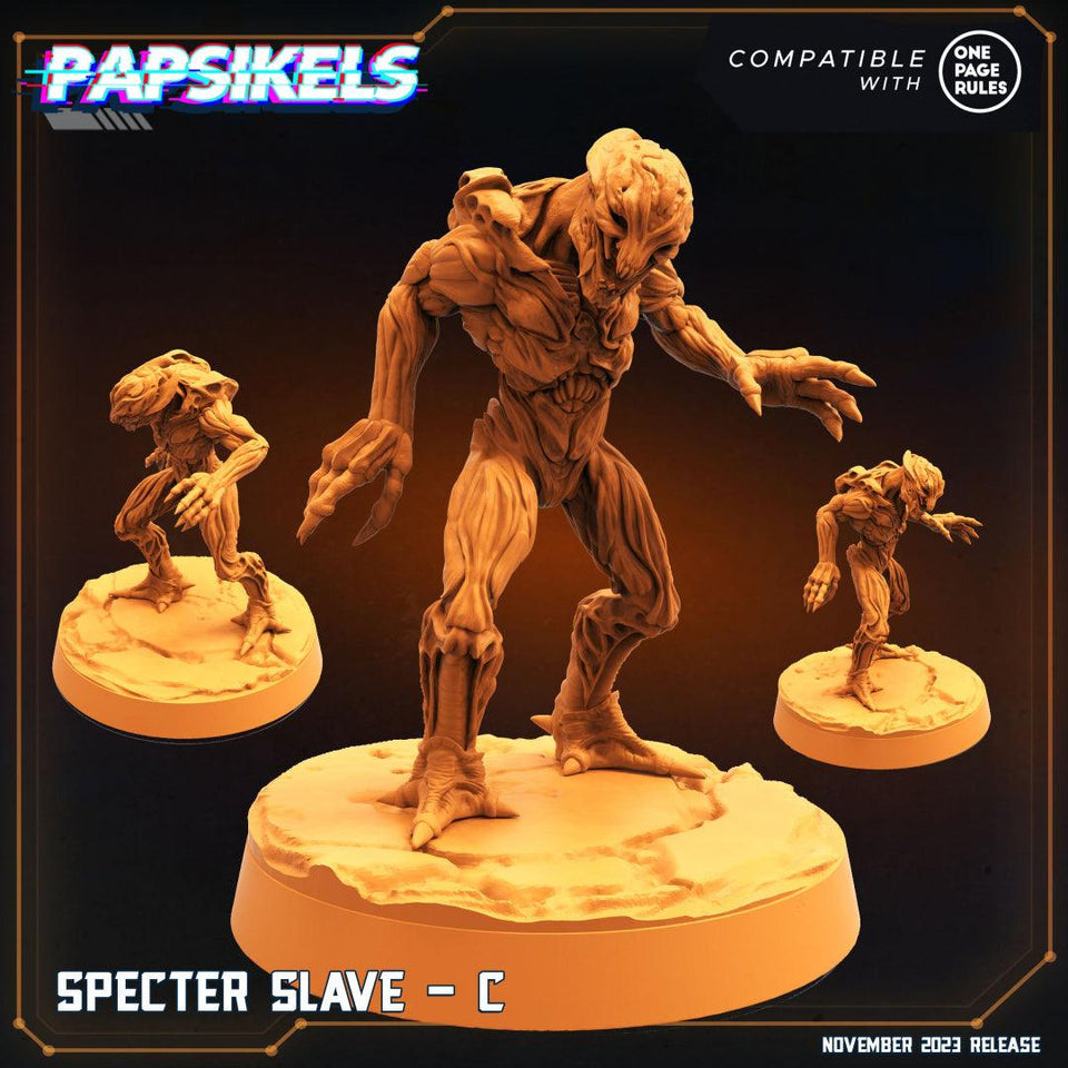 3D Printed Papsikels Specter Slaves Set Skull Hunters Army Bundle 2 28mm 32mm - Charming Terrain