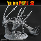 3D Printed Print Your Monsters Bones Dragon Land of Bones Set 28mm - 32mm D&D Wargaming - Charming Terrain