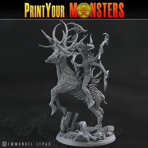 3D Printed Print Your Monsters Dark Tree Man Champion The Shadowcreep Wood Set 28mm - 32mm D&D Wargaming - Charming Terrain