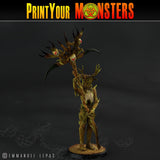 3D Printed Print Your Monsters Dark Tree Men The Shadowcreep Wood Set 28mm - 32mm D&D Wargaming - Charming Terrain