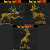 3D Printed Print Your Monsters Horrific Deer The Shadowcreep Wood Set 28mm - 32mm D&D Wargaming - Charming Terrain