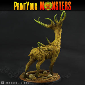 3D Printed Print Your Monsters Horrific Deer The Shadowcreep Wood Set 28mm - 32mm D&D Wargaming - Charming Terrain