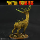 3D Printed Print Your Monsters Horrific Deer The Shadowcreep Wood Set 28mm - 32mm D&D Wargaming - Charming Terrain
