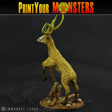 3D Printed Print Your Monsters Horrific Deer The Shadowcreep Wood Set 28mm - 32mm D&D Wargaming - Charming Terrain