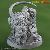 3D Printed Print Your Monsters Mutant Toxic Rat The Toxic Rats Domination Set 28mm - 32mm D&D Wargaming - Charming Terrain