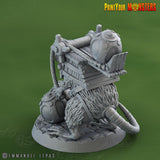 3D Printed Print Your Monsters Skirmisher Rats The Toxic Rats Domination Set 28mm - 32mm D&D Wargaming - Charming Terrain