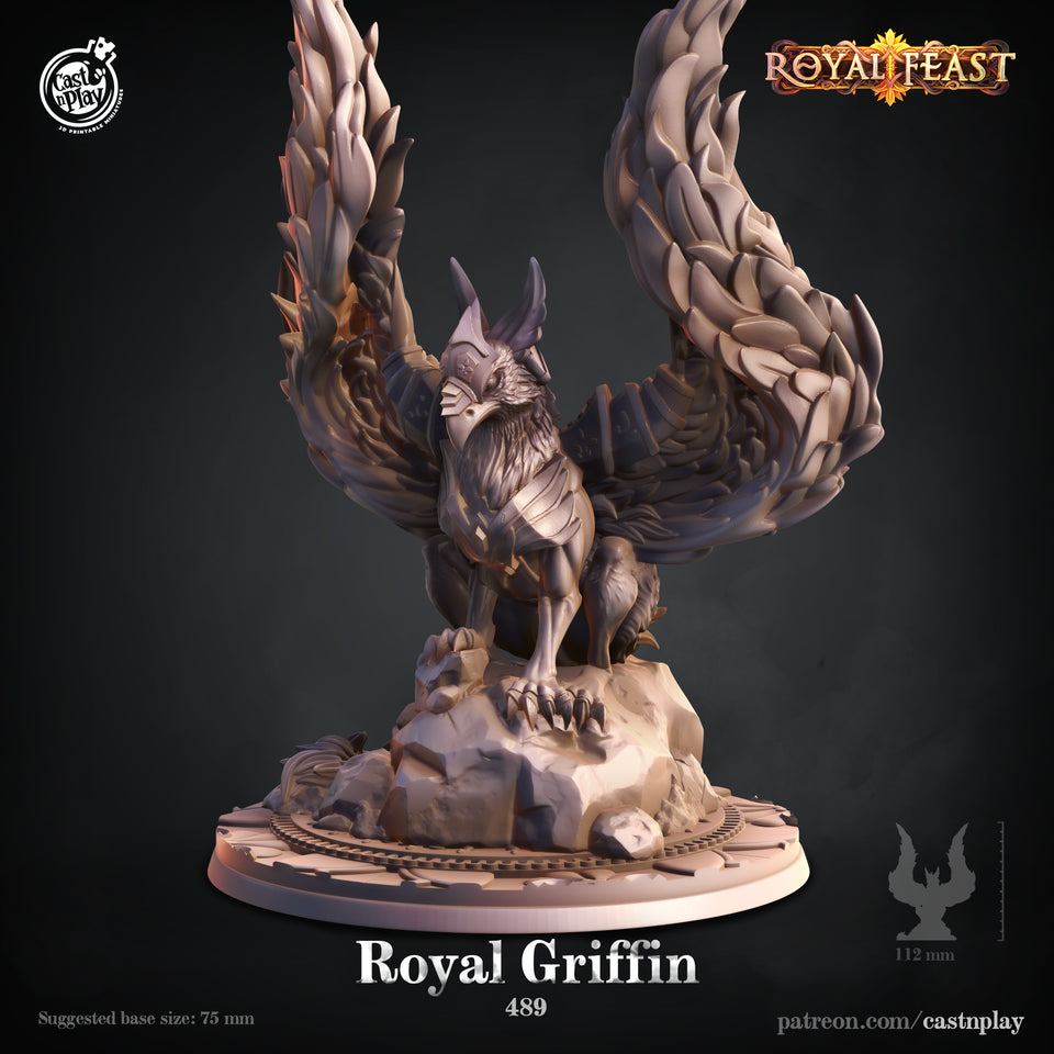 3D Printed Cast n Play Royal Griffin 28mm 32mm D&D
