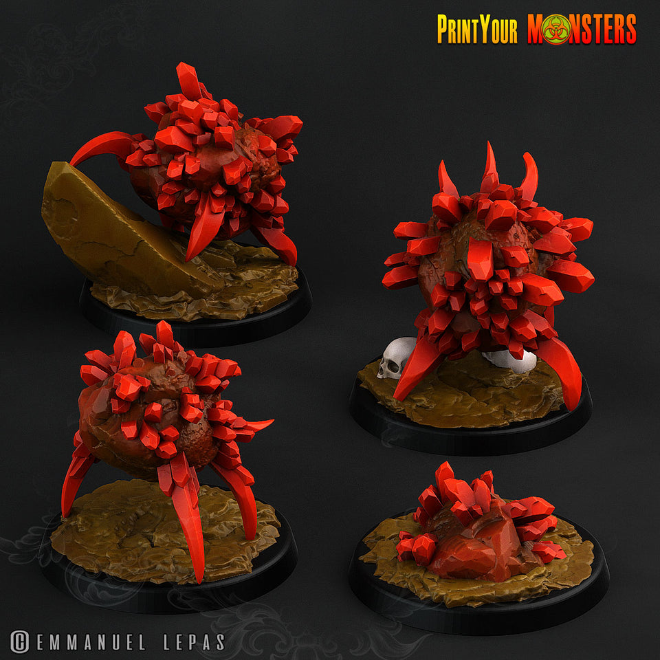 3D Printed Print Your Monsters Ruby Minions Legendary Crystal Monsters 28mm - 32mm D&D Wargaming