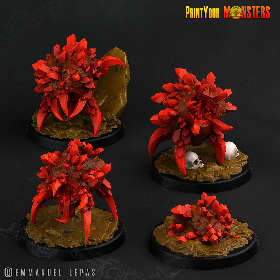 3D Printed Print Your Monsters Ruby Minions Legendary Crystal Monsters 28mm - 32mm D&D Wargaming