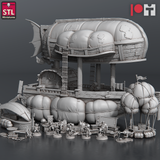 3D Printed STL Miniatures Airship Crew Set 28 - 32mm War Gaming D&D