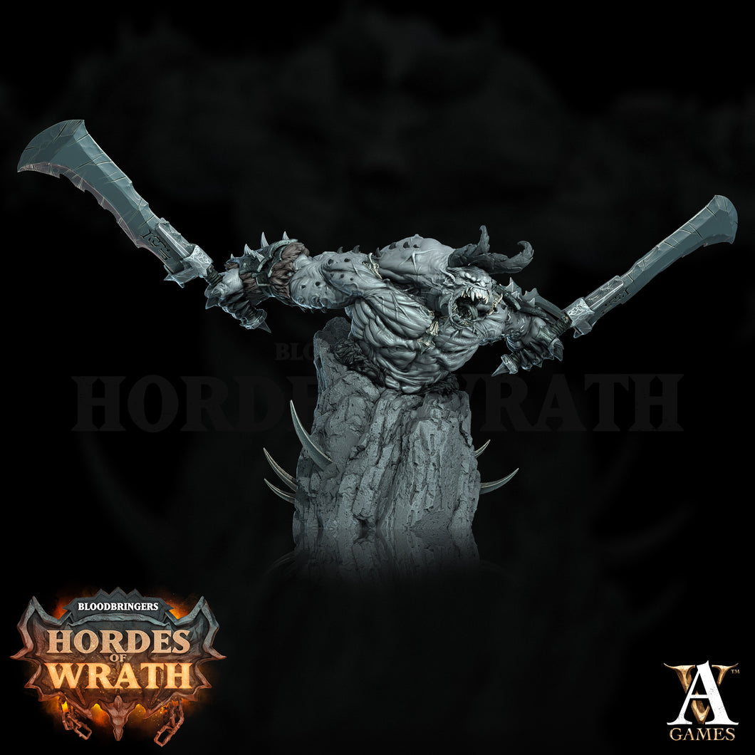 3D Printed Archvillain Games Bloodbringers - Hordes of Wrath Wrathogar - Bust 28 32mm D&D
