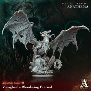 3D Printed Archvillain Games Voragheel - Bloodwing Eternal Archvillain Bestiary Vol. II 28 32mm D&D