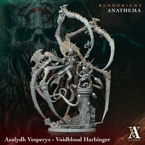 3D Printed Archvillain Games Azalydh Vesperys - Voidblood Harbinger Bloodright - Anathema 28 32mm D&D