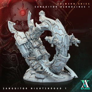 3D Printed Archvillain Games Sanguitor Nightshrouds Crimson Skies - Sanguitor Bloodlines Bloodright - Anathema 28 32mm D&D