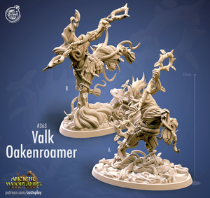 3D Printed Cast n Play Valk Oakenroamer Ancient Woodlands - 28mm 32mm D&D