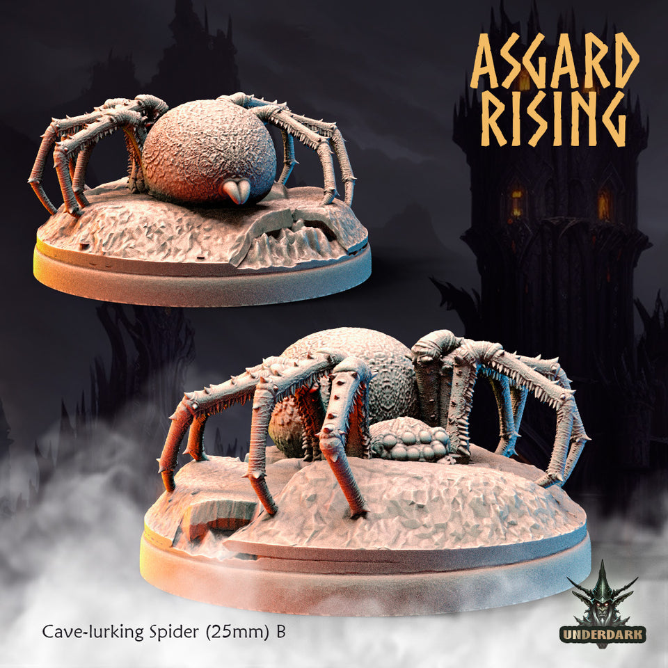 3D Printed Asgard Rising Cave-Lurking Spiders Set 1 28 32 mm Wargaming DnD