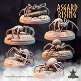 3D Printed Asgard Rising Cave-Lurking Spiders Set 1 28 32 mm Wargaming DnD