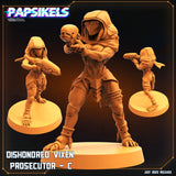 3D Printed Papsikels July 2023 - Xeno Wars Dishonored Vixen Persecutor Squad Set 28mm 32mm