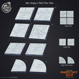 3D Printed Cast n Play Dragon's Vault Floor Tiles Dragon's Hoard 28mm 32mm D&D