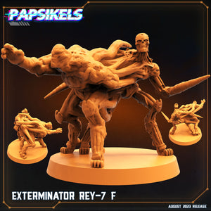 3D Printed Papsikels Xenowars Genesis Exterminator Ret 7 Set 28mm 32mm