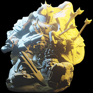 3D Printed Nafarrate - Chaos Vikings Chaos Viking 5 - 28 32 mm D&D