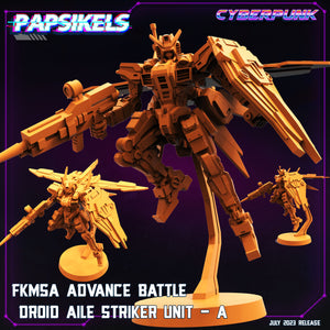 3D Printed Papsikels July 2023 - Cyberpunk Fkmsa Advance Battle Droid Aile Striker Unit A 28mm 32mm