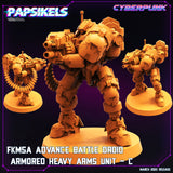 3D Printed Papsikels - Fkmsa Advance Battle Droid Armored Heavyarms Set March 2023 Cyberpunk - 28mm 32mm