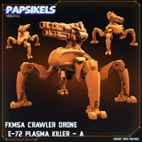 3D Printed Papsikels Xenowars Genesis Fkmsa Crawler Drone E 72 Plasma Killer Set 28mm 32mm