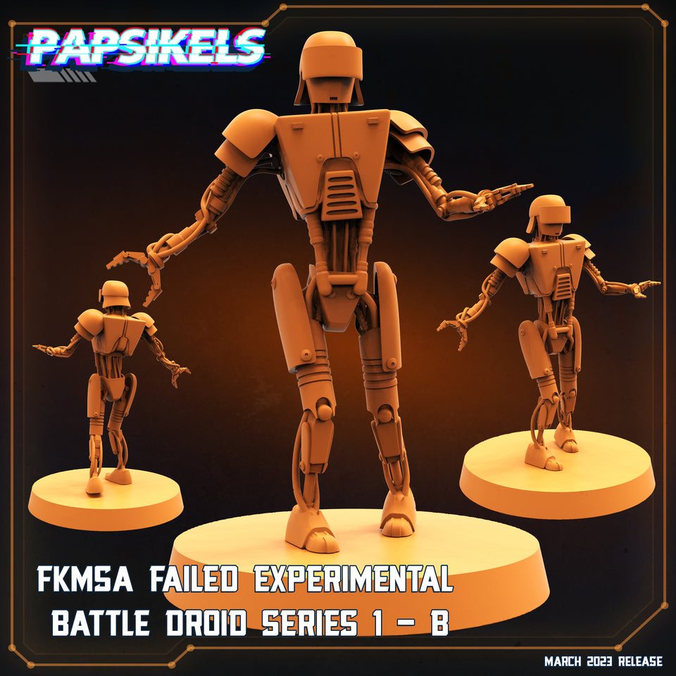 3D Printed Papsikels - Fkmsa Failed Experimental Battle Droid Set - 28mm 32mm