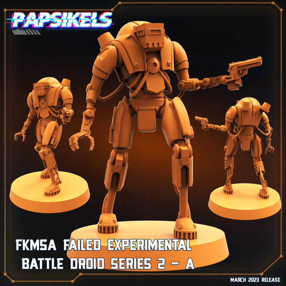 3D Printed Papsikels - Fkmsa Failed Experimental Battle Droid Set - 28mm 32mm