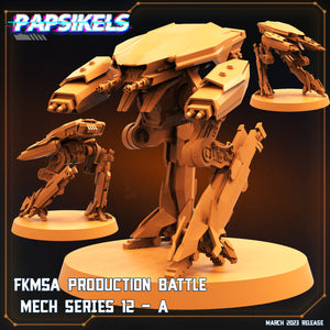 3D Printed Papsikels - Fkmsa Production Battle Mech Series 12 Set - 28mm 32mm