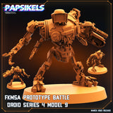 3D Printed Papsikels - Fkmsa Prototype Battle Droid Series 4 Model 9 - 28mm 32mm
