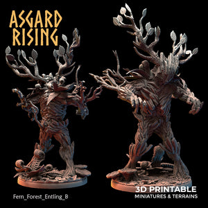 3D Printed Asgard Rising Fern Forest Entlings 28 32 mm Wargaming DnD