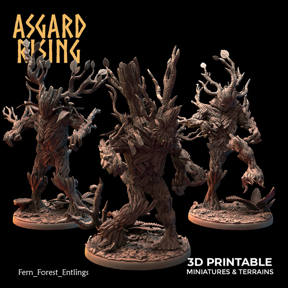 3D Printed Asgard Rising Fern Forest Entlings 28 32 mm Wargaming DnD