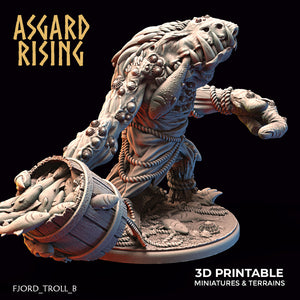 3D Printed Asgard Rising Fjord Troll Set 28 32 mm Wargaming DnD