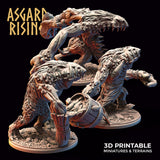 3D Printed Asgard Rising Fjord Troll Set 28 32 mm Wargaming DnD