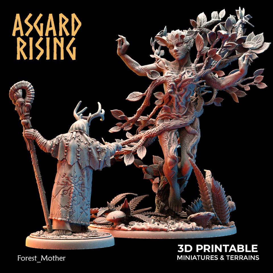 3D Printed Asgard Rising Forest Mother 28 32 mm Wargaming DnD