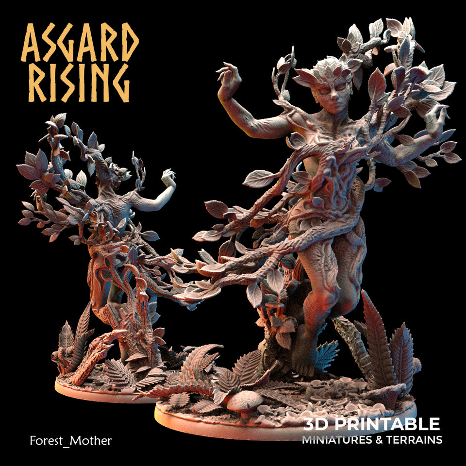 3D Printed Asgard Rising Forest Mother 28 32 mm Wargaming DnD