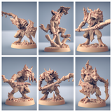 3D Printed Artisan Guild Plague Mine Kobolds Set Plague Mine Kobolds 28mm 32mm