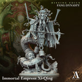 3D Printed Archvillain Games Hissing Coils - Fang Dynasty Immortal Empress Xi-Qing 28 32mm D&D