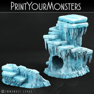 3D Printed Print Your Monsters Ice Dice Tower The Wrath of Gloomrime Monsters Part II Set 28mm - 32mm D&D Wargaming