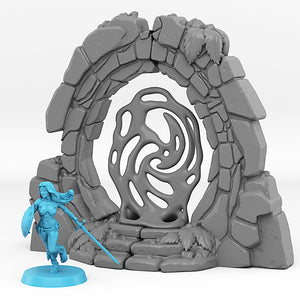 3D Printed Fantastic Plants and Rocks Jurassic Portal With Its Forgotten Effect 28mm - 32mm D&D Wargaming